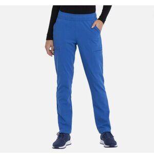 NWT Cherokee Euphoria CK140AT Mid Rise Tapered Scrub Pant - MT, Royal Blue, Tall
